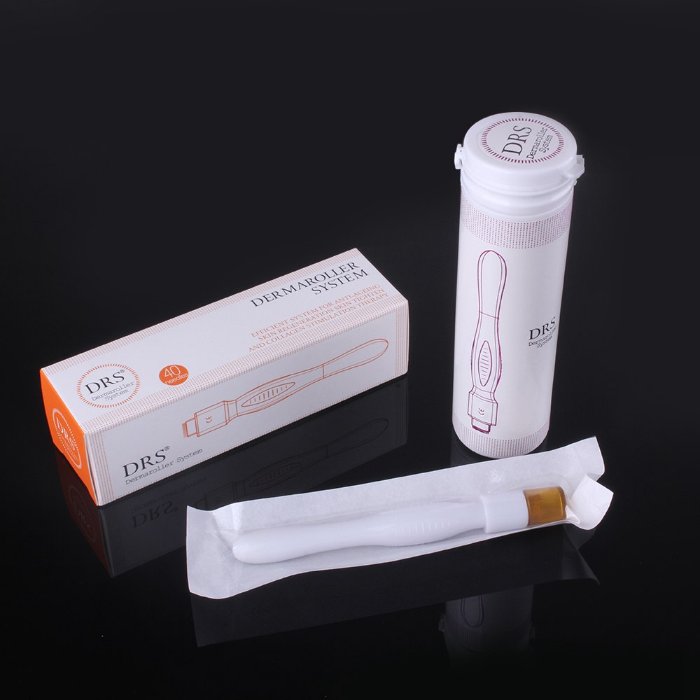 

Micro Needle Derma Stamp Pen Microneedling Device 40 Needles Skincare Tool for Anti-aging Therapy Face Body Treatment DHL Express Delivery