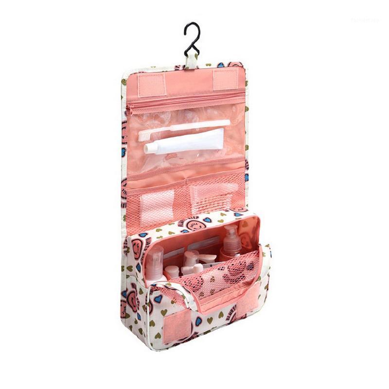 

Bolsa de cosméticos multifunción de viaje para mujeres, bolsa cosméticos, almacenamiento artículos tocador, bo1, Pink