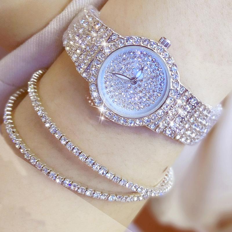 

Casual Women's Custom Full Diamond Quartz Watch Women Gold Watches Free Shipping Items for Women Fashion & Casual
