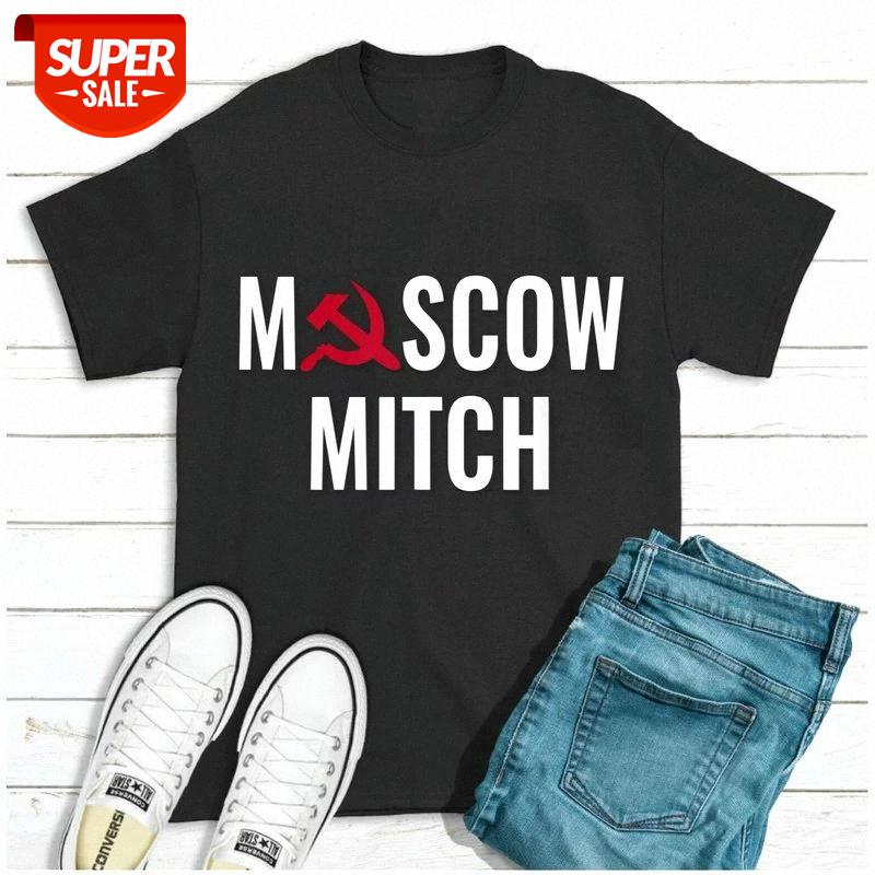 

New arrival Pretty Ditch Moscow Mitch Traitor T-Shirt Black Cotton t shirt #Wi1p, White