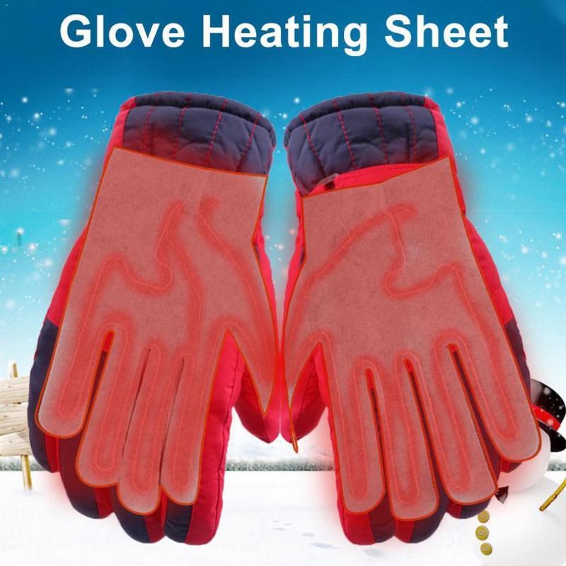 

New 1Pc Five-finger Gloves USB Electric Heating Pads Supply Three-speed Lithium Sheet Thermostat Battery Switch Power Heati S8C9, Grey