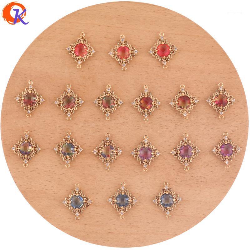 

Cordial Design 30Pcs 18*22MM Jewelry Accessories/Hand Made/Crystal Earrings Connectors/Square Shape/DIY Making/Earring Findings1