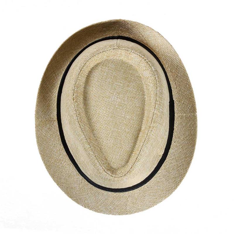 

Men Straw Hat Linen Sun Protective Foldable Breathable Casual Cap for Summer AC889, Beige