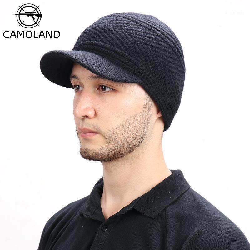 

CAMOLAND Autumn Skullies Beanies Fashion Men Women Hedging Caps Snow Cap Casual Male Outdoor Winter Warm Visor Knitted Hats1