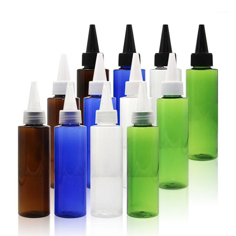 

100ml High Grade Plastic Needle Tip Bottle Travel Empty PET Makeup Tools Dropper Bottle With Tip And Lid 30pcs/lot Refillable1
