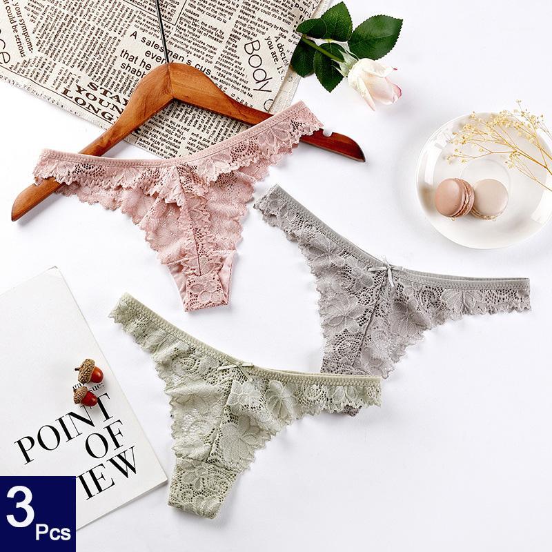 

QIWN 3pcs/lot Sexy Women Sport Thongs G-string Underwear Seamless Hollow Out Female Fashion Panties Low Waist Lady Yoga Lingerie1, Set 6