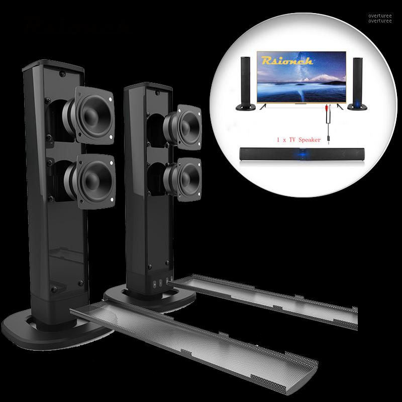 

Rsionch Detachable Bluetooth TV Speaker Computer Desktop Loudspeaker Stand Soundbar Wired Wireless Speakers AUX TF USB Audio in1