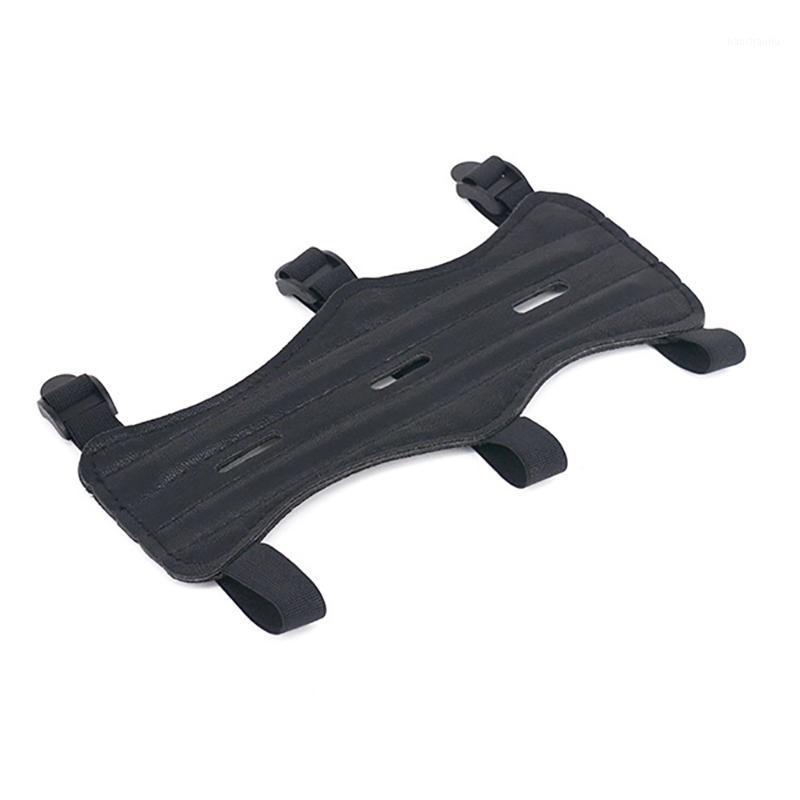 

Universal Bow Arm Guard PU Leather Outdoor Adjustable Lightweight Professional Strap Protection Arm Guard Elastic Tool1, Black