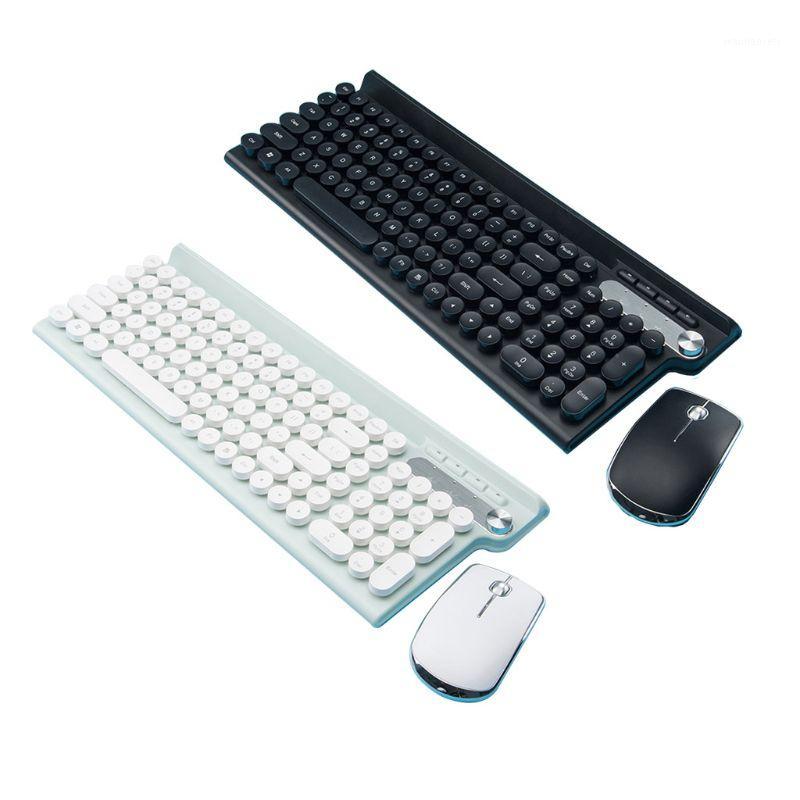 

Wireless Keyboard and Mouse Set Rechargeable Silent Desktop Computer Laptop Keypad Office Home Gaming Mouse Keyboard1