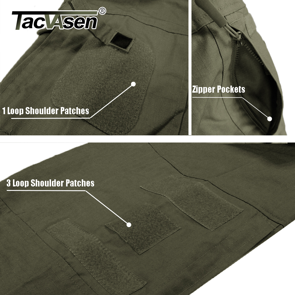 

TACVASEN Men Tactical T-shirts Military Clothing Cotton Long Sleeve Airsoft Army T-shirts Male Lightweight Hunt Tops Paintball 201203, Navy blue