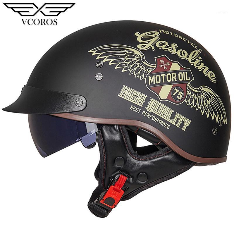 

New Arrival Vcoros MT-4 Vintage Retro Motorcycle helmet open face helmet for Man Woman motorcycle scooter Moto Jet casco1, 10