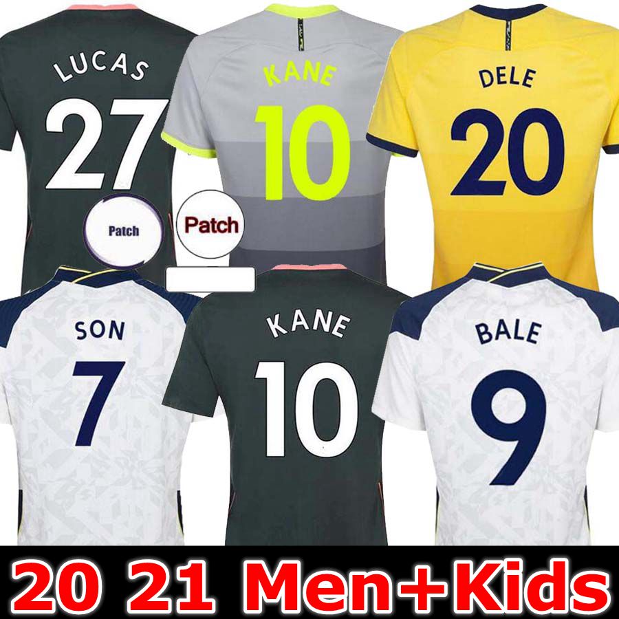 

Tottenham 20 21 BALE KANE SON BERGWIJN NDOMBELE Soccer Jerseys 2020 2021 MORGAN DELE jersey Football kit shirt LLORIS SPURS Fourth 4t jersey, 20/21 4th jersey