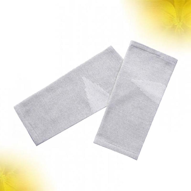 

1 Pair Unisex Winter Proof Sports Bamboo Charcoal Knee Protector Long Leg Sleeves (Light Grey Size