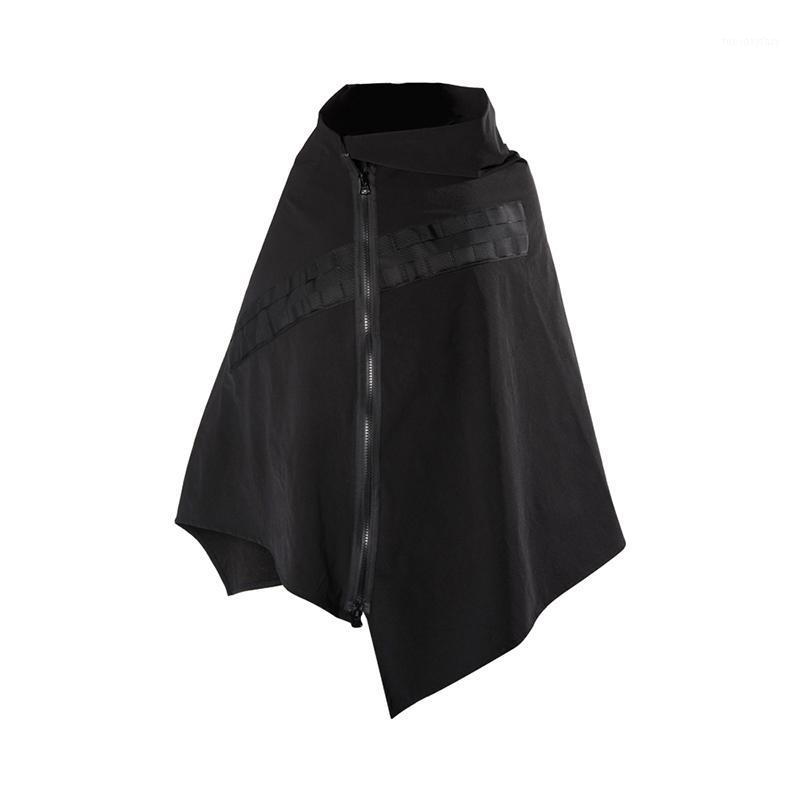 

PUPIL TRAVEL techwear cape tactical poncho cyber style cloak1, Black