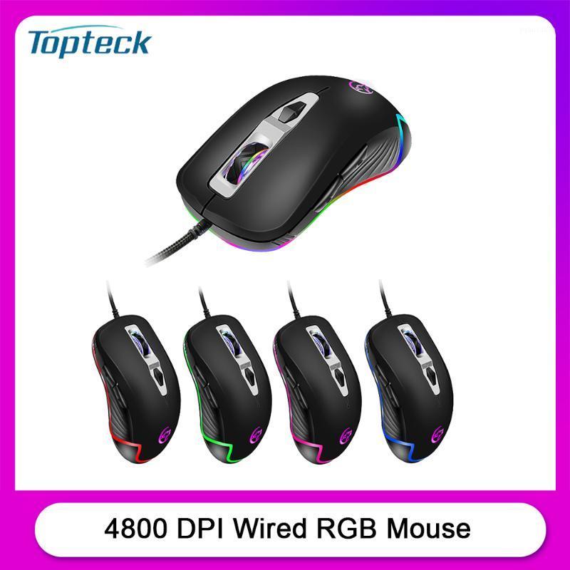 

YWYT Wired Gaming Mouse 4800 DPI Professional Macro Definition Gaming Mice with Ergonomic Grip RGB Breathing Light Black1