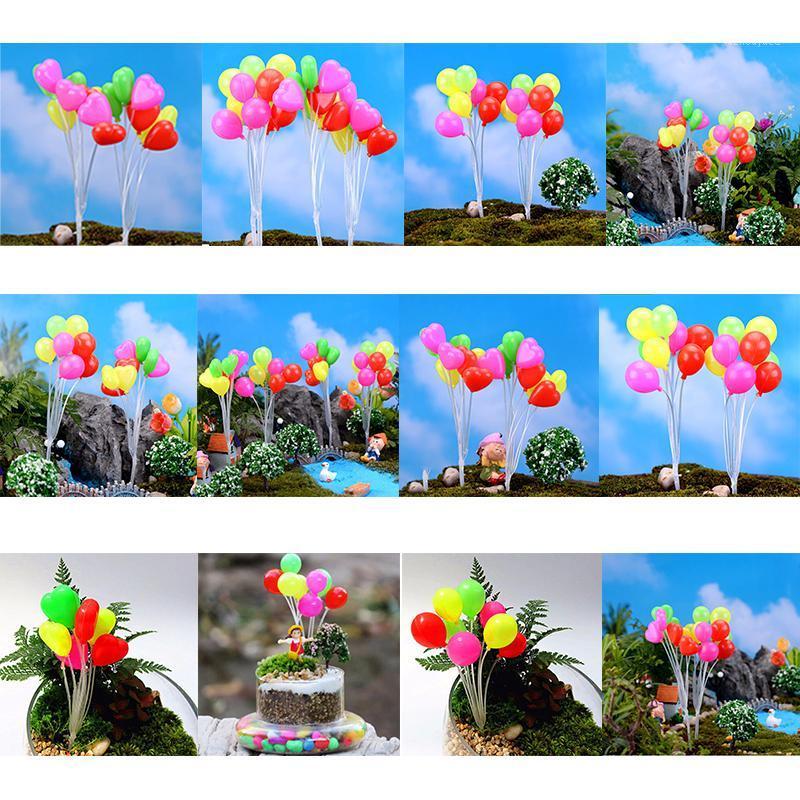 

Simulation Colorful Balloons Miniatures Dolls Home Garden Decoration Plastic Micro Landscape Garden Decorations Christmas Gift1