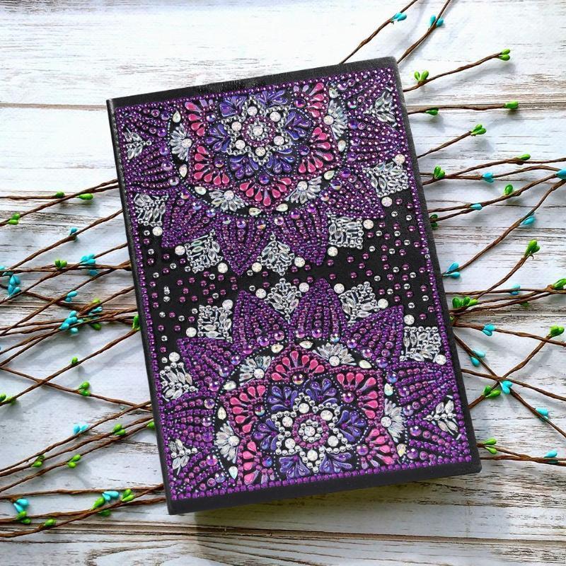 

Special Shaped Diamond Embroidery 50 Pages Sketchbook A5 Notebook DIY Craft Kit Beautiful Gift Notebook1