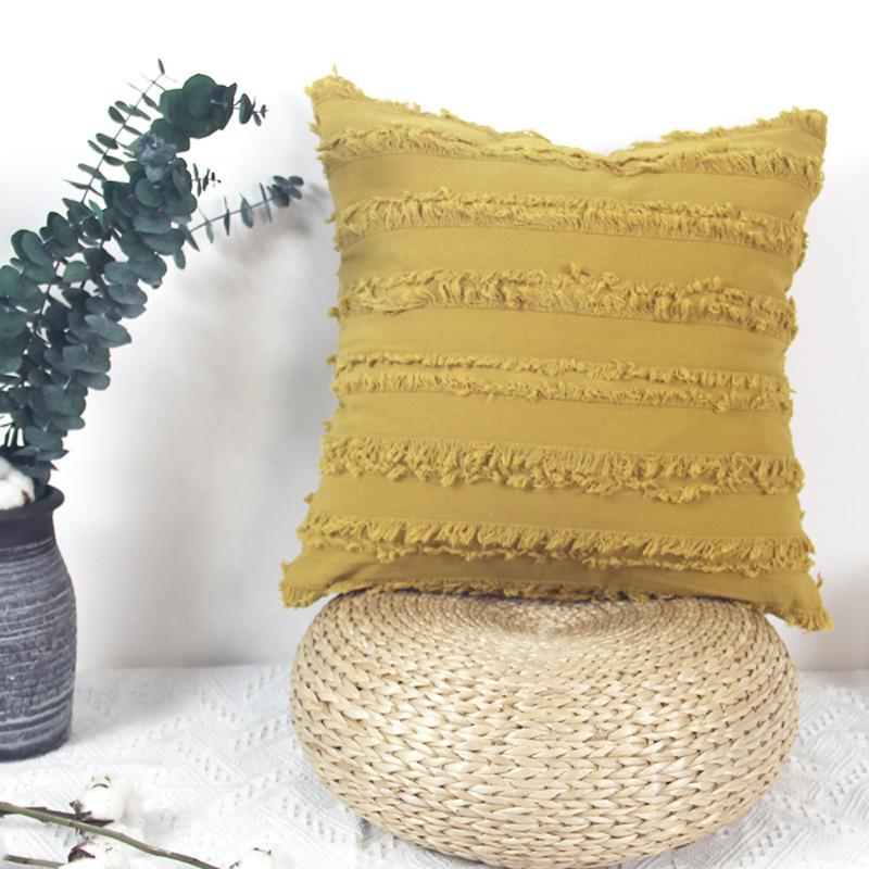

Creative Throw Pillow Covers Solid Color Decorative Cushion Covers Pillowcases For Home Office Car Sofa Housse De Coussin 45*45, Beige