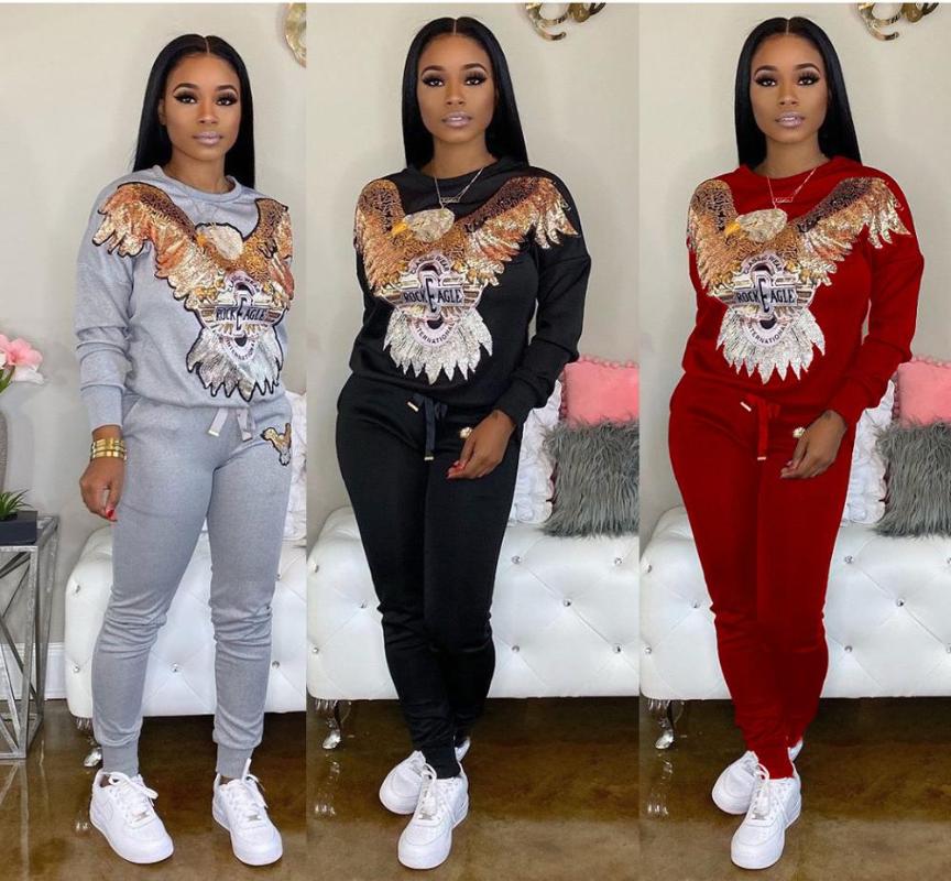 

New style African women's Dashiki Fashion Stretch Hoodies and pants 2pcs set size S M L XL XXL HM337