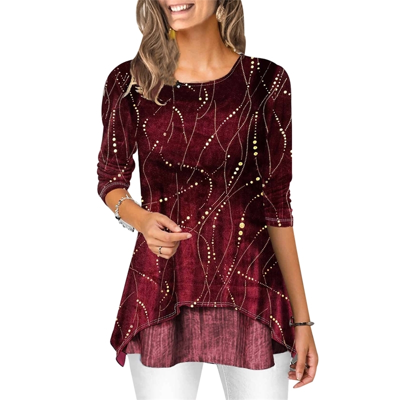 

Christmas T Shirt Women Tee Christmas Tree Printed Ladies Tops T-shirt Casual Long Sleeve Shirts Women Tshirt camiseta mujer D30 Y200412, Purple