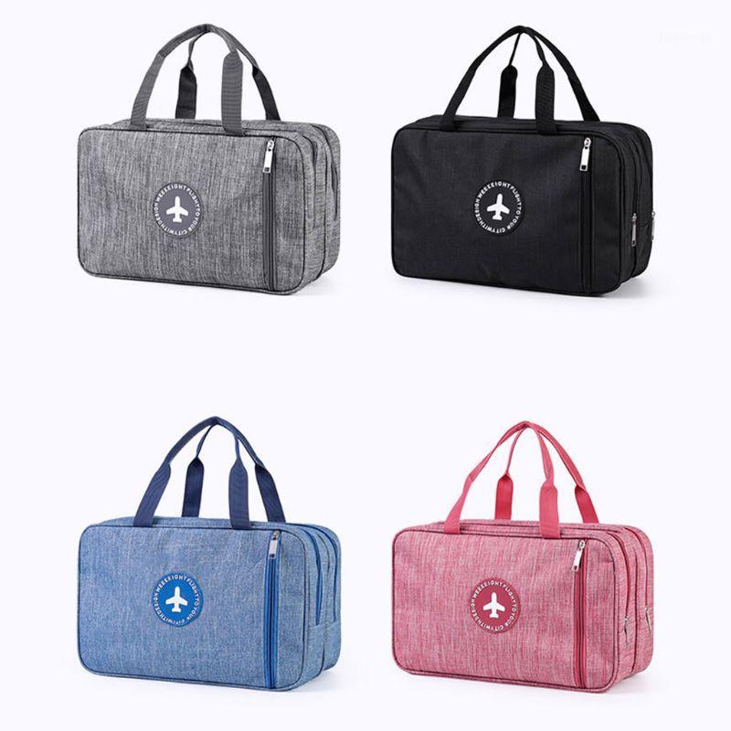 

Sports Gym Bag Travel Duffel Bag with Wet Pocket Shoes Compartment Packable Luggage for Men and Women1, Black