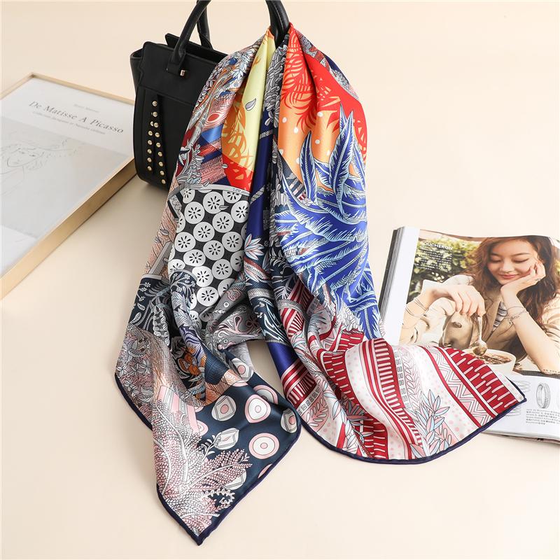 

2020 Twill Vrouwen Zijden Sjaal Ontwerp Afdrukken Nek Sjaals Lady Foulard Hijab Hoofdband Halsdoek Bandana Shawl Wrap