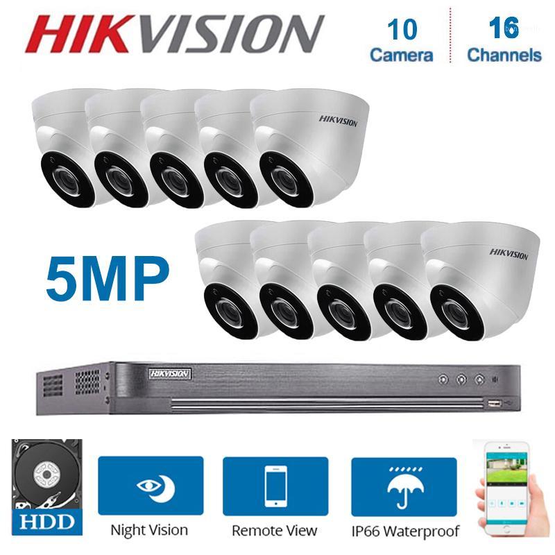 

Hikvision 16Channels DVR Video Surveillance with 10pcs 5MP Dome Camera Security Night Vision Indoor CCTV Security System Kits1