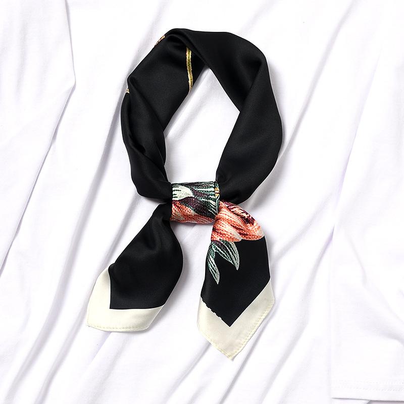 

Square Silk Neck Scarf for Women Stylish Print Foulard Headwear Design Bandana NEW