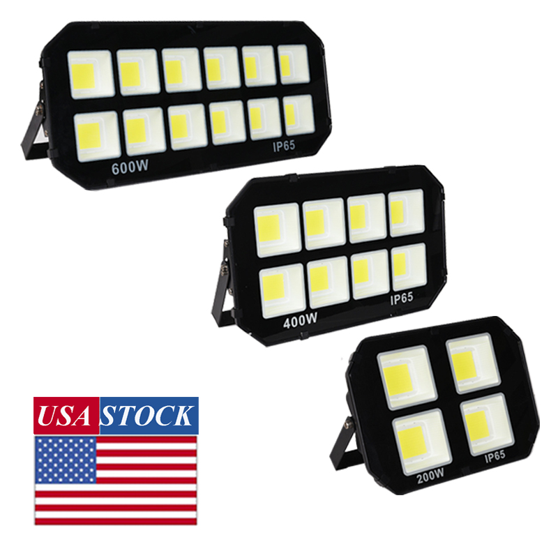 

LED Flood Lights, 600W 400W 200W Outdoor Light Fixture Cold White 6500K, Super Bright 60000lm , Waterproof IP65, Security Floodlight