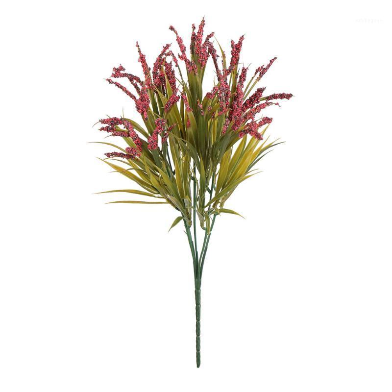 

Artificial Berry Plant Simulation Berry Grass Home Wedding Party Decorative Plastic Fake Plant1, Red