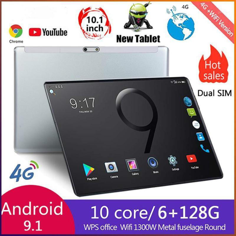 

New 10 Inch Tablet PC Octa Core 6GB RAM 128GB ROM 4G LTE GPS Phone Call 2.5D Tempered Glass Google Play Tablet pc 8.0 MP Camera1, Black