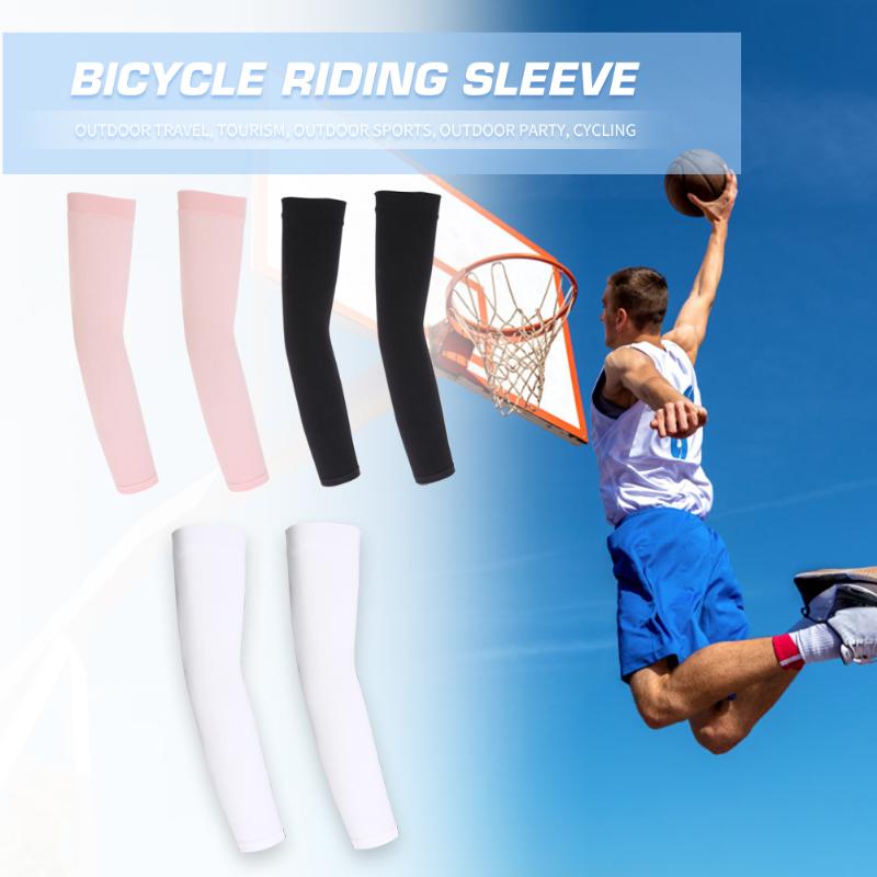 

Fishing Climbing Driving Arm Cover 2x Elastic Outdoor Sports Arm Sleeves Breathable UV Protection Cycling Elbow Pad, White