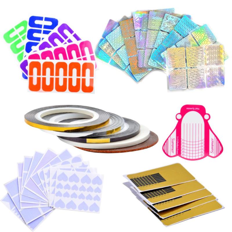 

LCJ Nail Art Tools Nail Forms Extension Acrylic Builder Form Guide For Extension Stencil Manicure Tools, 005