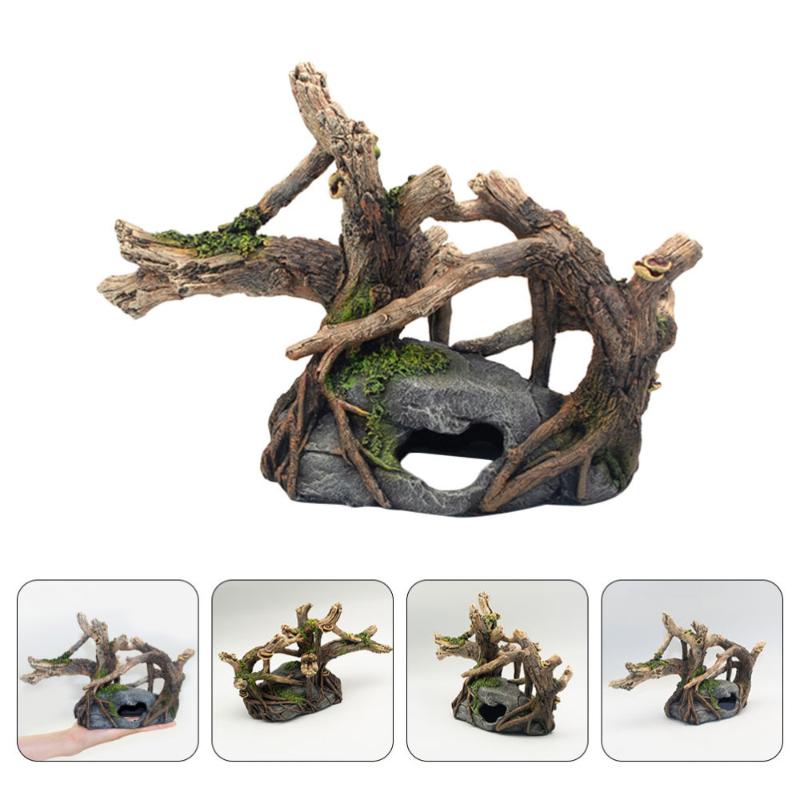 

Decorations 1Pc Aquarium Decoration Hideout Cave Fish Tank Accessories Decor