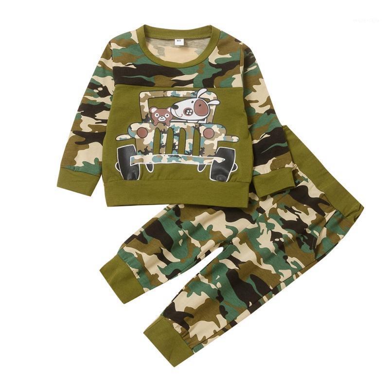 

Kids Clothes Outfits Baby Boys Costume Letter Tracksuit Camouflage Tops Pants Children Boy Winter Outfits 2PCS Set21, Beige