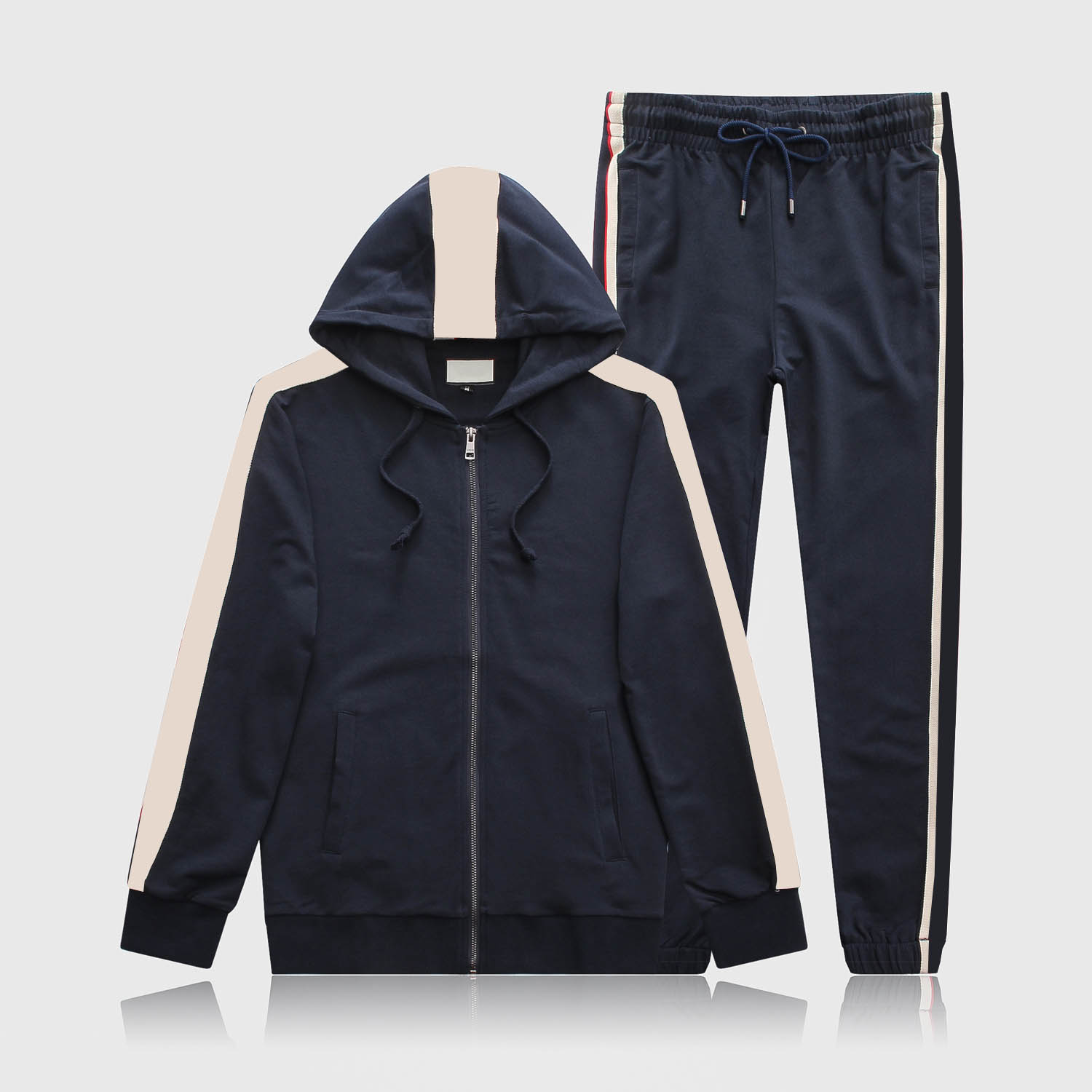 

20SS Men Sportswear Hoodie And Sweatshirts Black White Autumn Winter Jogger Sporting Suit Mens Sweat Suits Tracksuits Set Plus Size M-3XL, Gray
