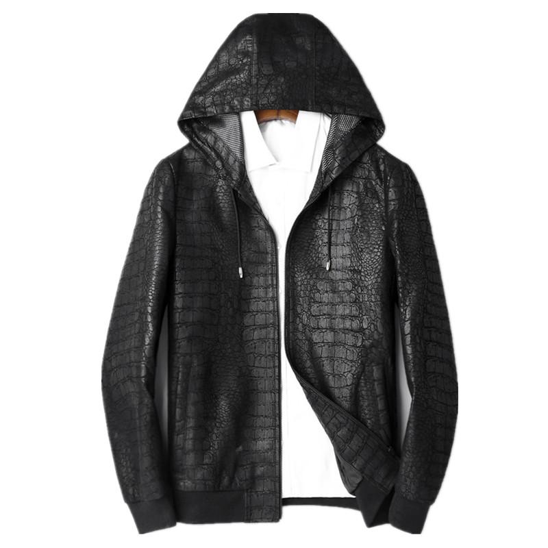 

Genuine Leather Jacket Autumn Winter Jacket Men Real Sheepskin Coat for Men Clothes 2020 Baseball Jackets 4xl Veste Homme MY1676, Black