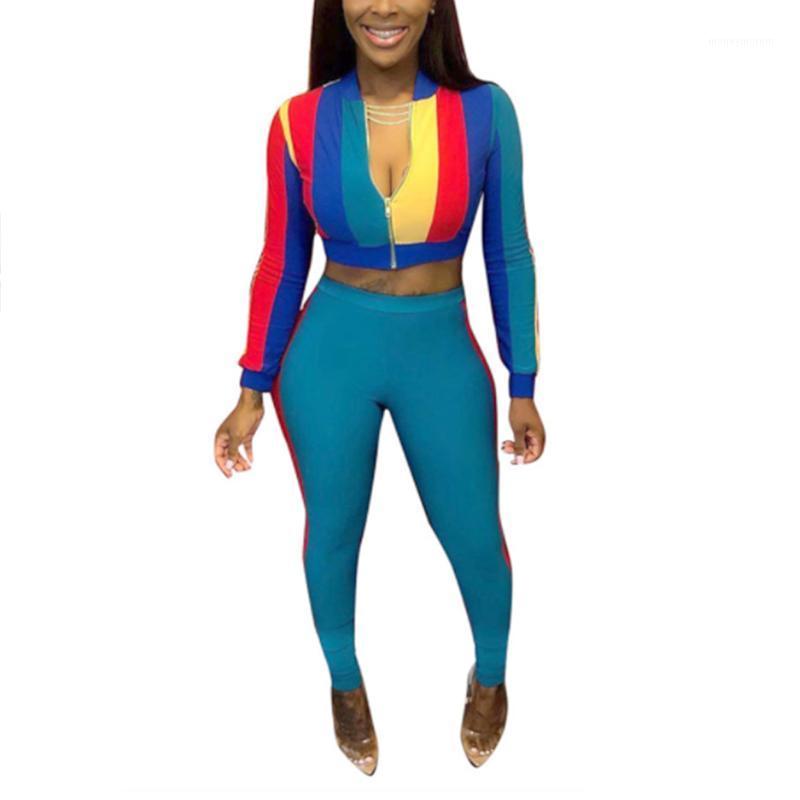 

2 Pcs Women Color Block Outfits, Autumn and Winter Long Sleeve Round Neck Cardigan + Pencil Pants1, Blue