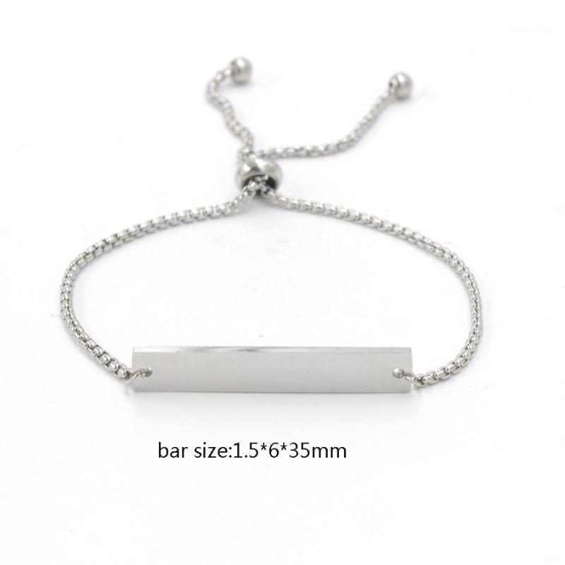 

10pcs Mirror Long Lettered Bracelet Polished Stainless Steel Hand Jewelry Women Charm Bracelets Trendy1
