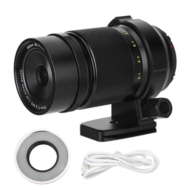 

ZHONGYI 85mm F2.8 Aluminum Alloy Black Manual Focusing 1X-5X Large Aperture Super Macro Lens for Canon EOS-M Mount Mirrorless Ca1