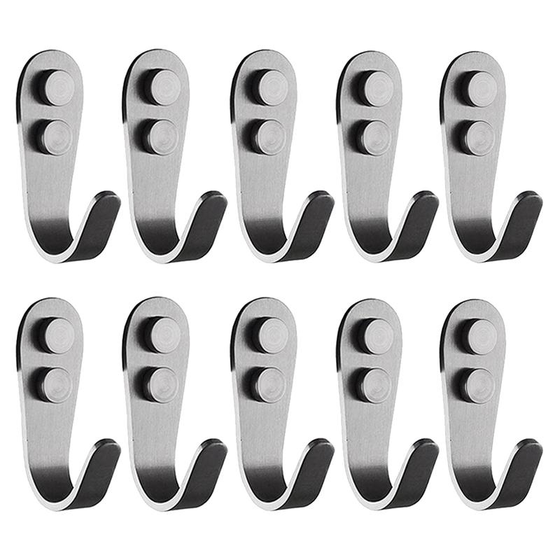 

Wall Mounted Coat Hook Hanger Utility Tool Hook Single Coat Robe Towel Storage Box Stainless Steel Bedroom Toilet Kitc