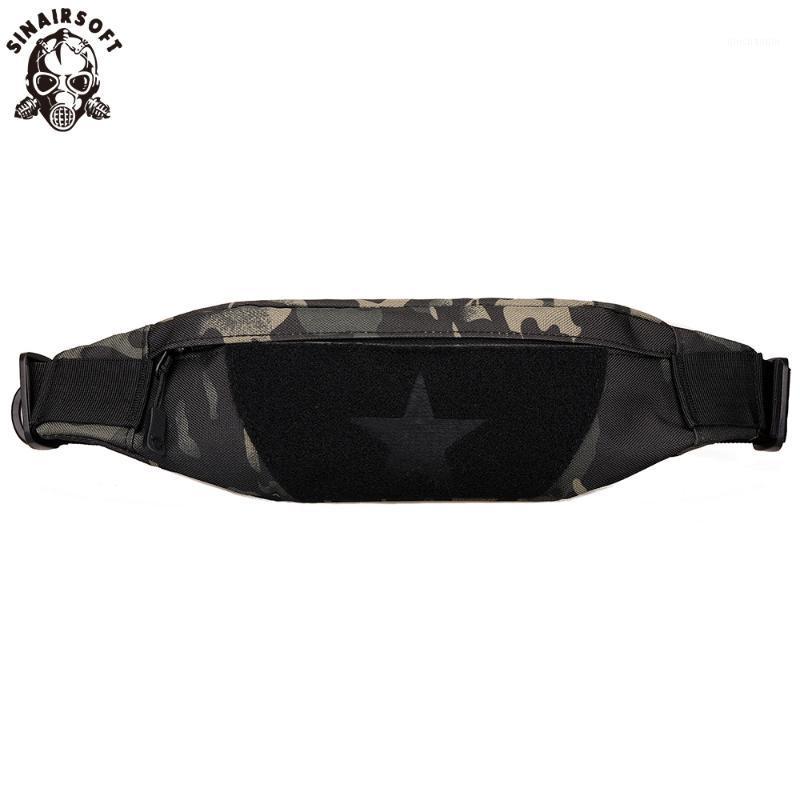 

SINAIRSOFT Tactical 5.5/6.5 inches phone Waist Bag Outdoor Fishing Hiking Camping Running Crossbody Molle Shoulder Bags1, Mc small