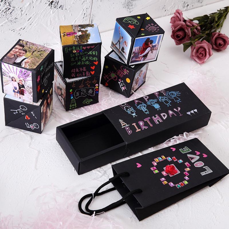 

2020 DIY Surprise Love Explosion Box Gift Explosion for Anniversary Scrapbook DIY Photo birthday Valentine's Day Gift #SK1