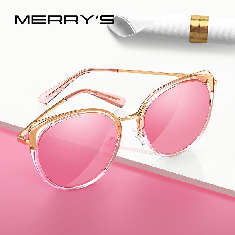 

Sunglasses MERRY'S Women Luxury Cat Eye Ladies Fashion Polarized Sun Glasses UV400 Protection S6139