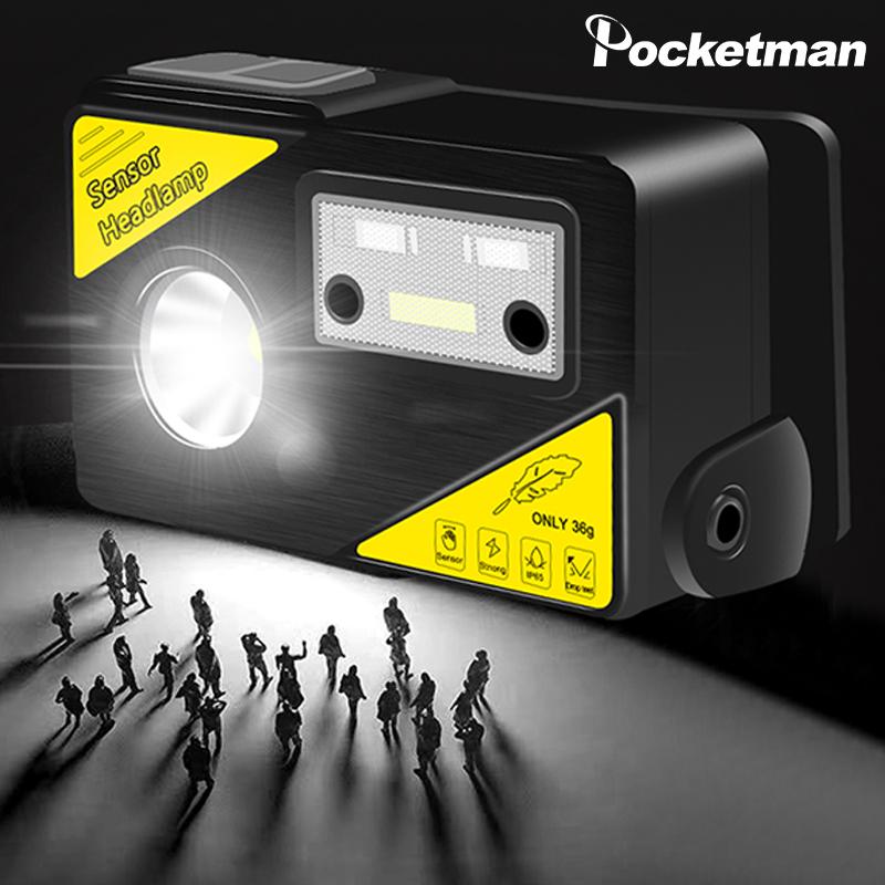 

8000Lm Powerfull Headlamp Rechargeable LED Headlight Built-in Long use Battery Head Fishing Torch Light Lamp With USB