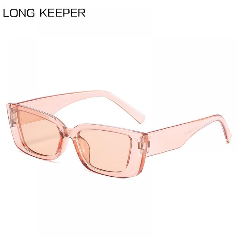 

Sunglasses LongKeeper Retro Small Rectangle Women Fashion Candy Color Eyewear Men Trending Square Sun Glasses Shades UV400