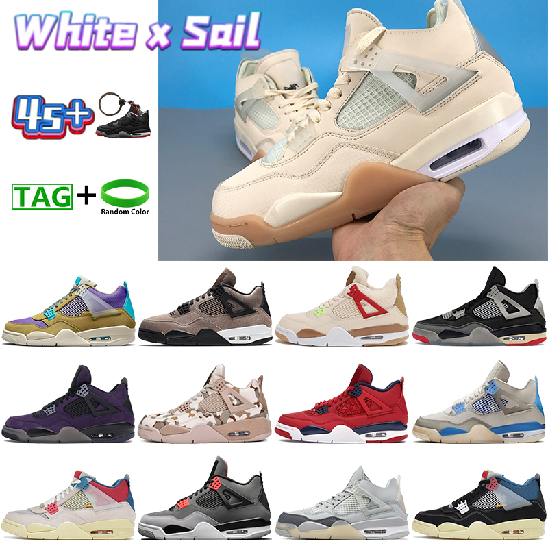 

Basketball Shoes 4 4s Men Sneakers White x Sail Bred Taupe Haze SP Desert Moss DIY Guava Ice Rasta Suede Cool Grey Mens Sports Trainers, Bubble wrap packaging