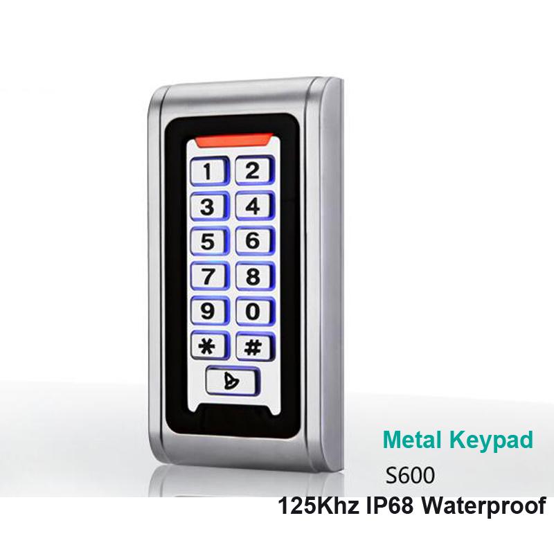 

IP68 Waterproof Backlight 125Khz RFID IP68 Waterproof Standalone Access Control Reader Keypad 2000 Users door opener