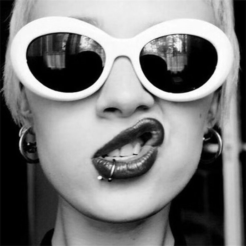

Goggle Cobain Vintage Kurt Oval Glasses Clout Classic Men Women Sunglasses Ladies Eyewear UV400 Gafas De Sol