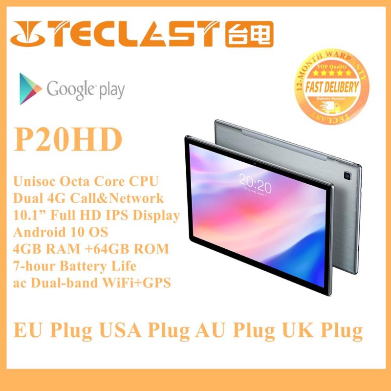 

Tablet Teclast P20HD 10.1" Android 10 1920x1200 SC9863A Octa Core 4GB RAM 64GB ROM 4G Network AI Speed-up Tablets PC Dual Wifi, Black